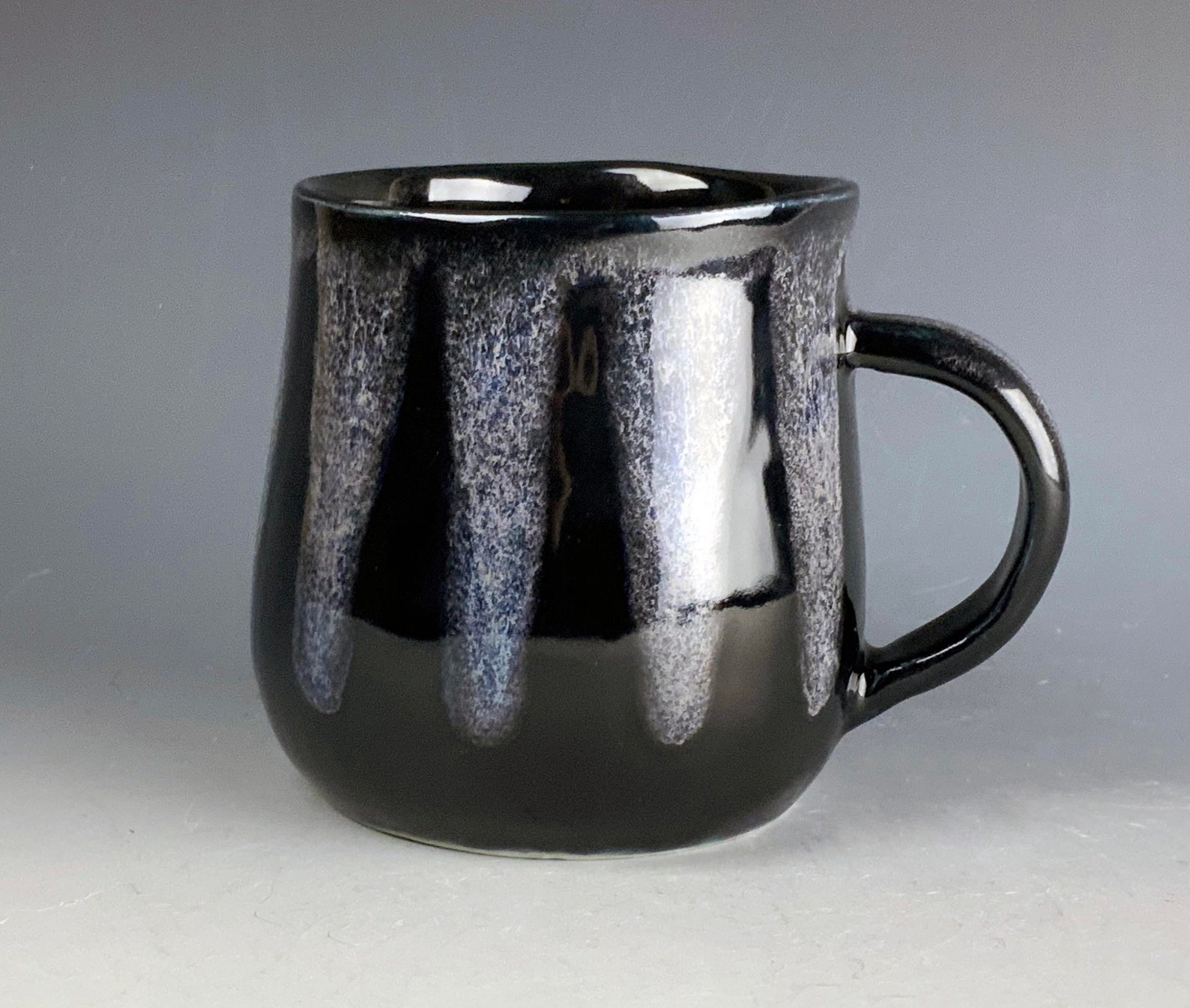 Handmade Ceramic Coffee Mug 12 oz Cup Dark Glazed with Etsy