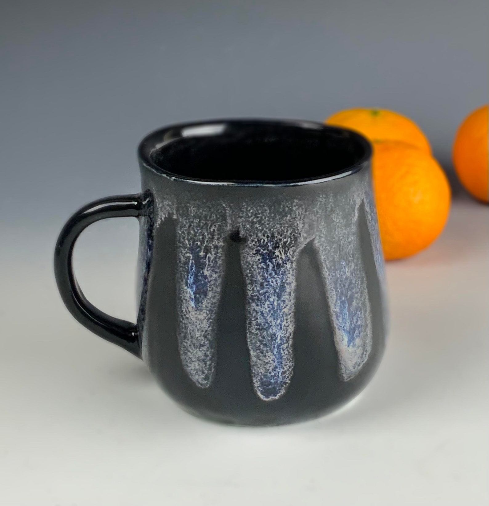 Handmade Ceramic Coffee Mug 12 oz Cup Dark Glazed with Etsy
