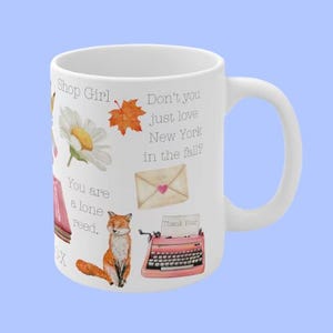 You've Got Mail Favorite Quotes Coffee Mug, Bouquet of Pencils, Nora Ephron, Gift