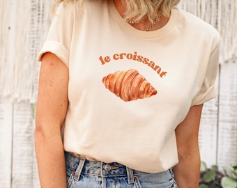 Croissant T-Shirt, French Paris Tee