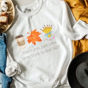 You&#39;ve Got Mail New York Fall Sweatshirt, Bouquet of Pencils, Autumn