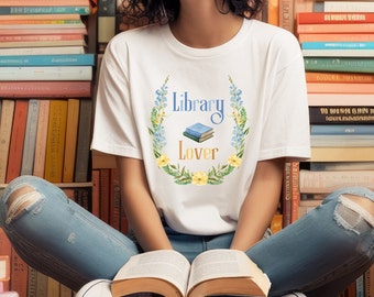 Library Lover Shirt, Book Lover, Librarian, Back to School