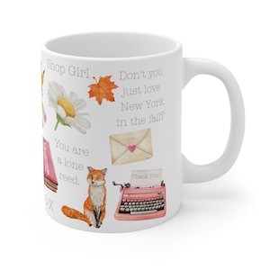 C&#39;è posta con citazioni preferite Tazza da caffè, bouquet di matite, Nora Ephron, regalo