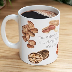 You&#39;ve Got Mail Nut Shop Coffee Mug, Bouquet of Pencils, Nora Ephron, Autumn