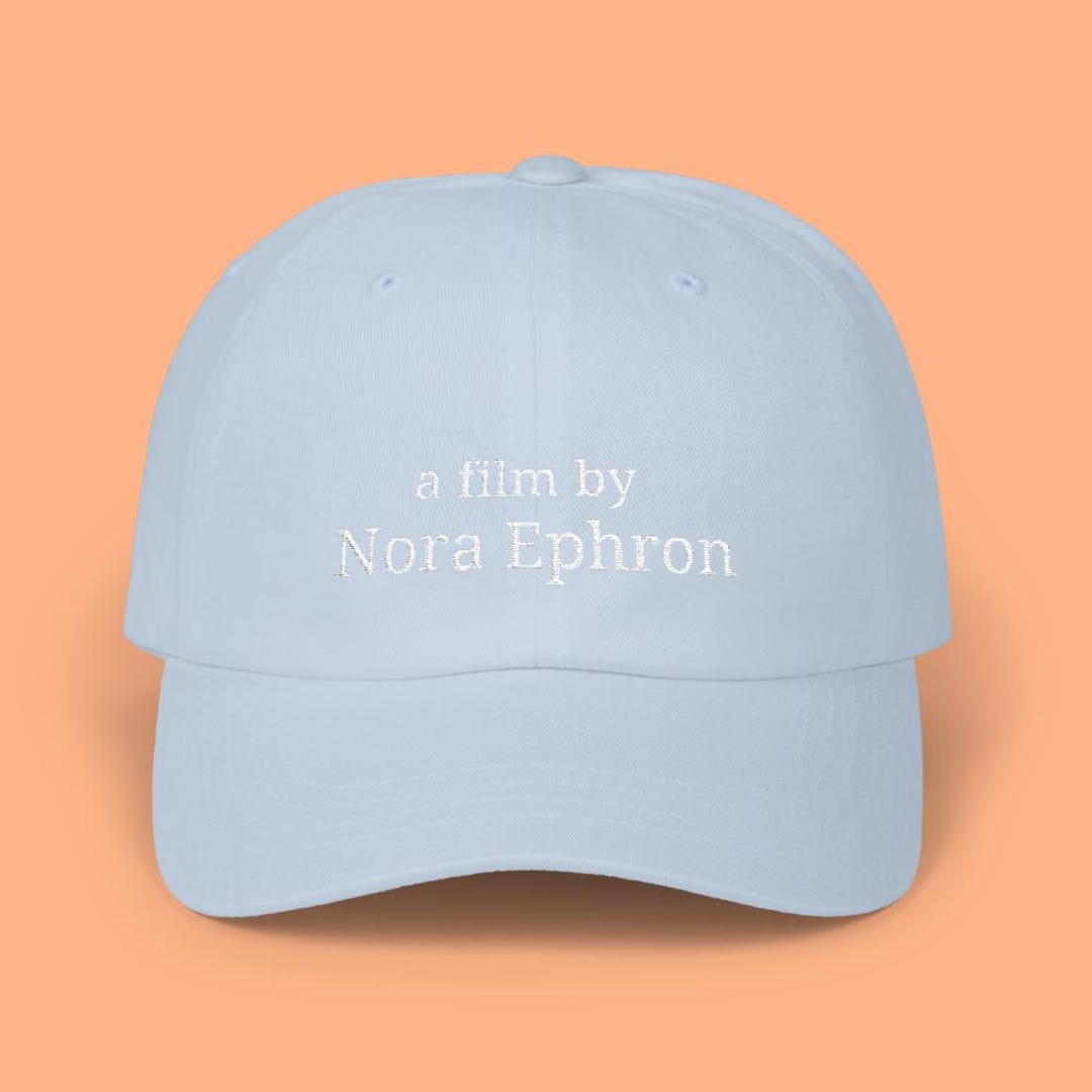 A Film by Norah Ephron Hat, Embroidered - Etsy