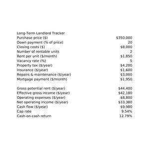 Long-Term Rental P&L Tracker Spreadsheet: Rent, Expenses and Cash Flow for Landlords image 3