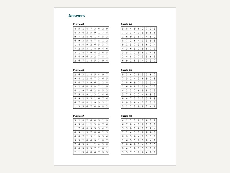 Sum Sudoku Pack 2, 48 Puzzles, 3 Levels, Answers (PDF Download) image 7