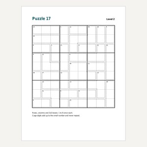 Sudoku-Rätselpaket mit 48 druckbaren Rätseln in 3 Schwierigkeitsstufen (PDF-Download) Bild 5