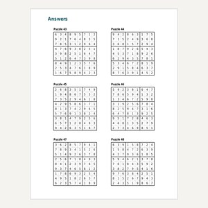 Sudoku-Rätselpaket mit 48 druckbaren Rätseln in 3 Schwierigkeitsstufen (PDF-Download) Bild 7