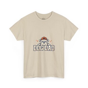 Dog Dad Shirt, Funny Bulldog T-Shirt, Dog Lover Gift for Men, Best Dog Dad Ever Tee, Fathers Day Dog Gift image 2