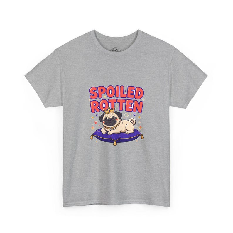 Spoiled Rotten Shirt, Funny Pug T-Shirt, Pug Mom Gift, Sassy Dog Lover Tee for Women, Cute Pug Shirt imagen 3
