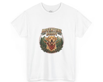 Adventure Buddy Shirt, Labrador Dog T-Shirt, Outdoor Dog Lover Gift, Hiking With Dog Tee, Camping Dog Shirt