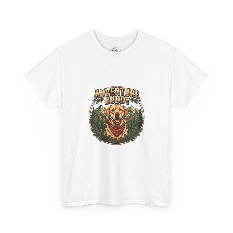 Adventure Buddy Shirt, Labrador Dog T-Shirt, Outdoor Dog Lover Gift, Hiking With Dog Tee, Camping Dog Shirt Bild 1