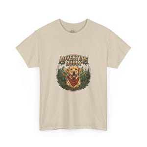 Adventure Buddy Shirt, Labrador Dog T-Shirt, Outdoor Dog Lover Gift, Hiking With Dog Tee, Camping Dog Shirt Bild 2