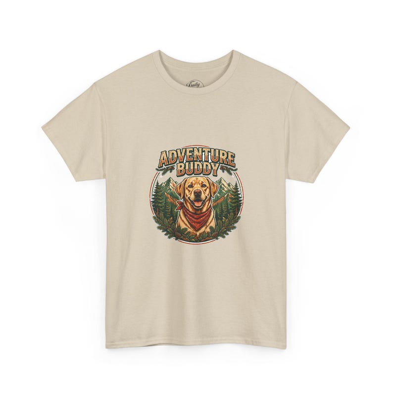 Adventure Buddy Shirt, Labrador Dog T-Shirt, Outdoor Dog Lover Gift, Hiking With Dog Tee, Camping Dog Shirt Bild 2