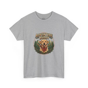Adventure Buddy Shirt, Labrador Dog T-Shirt, Outdoor Dog Lover Gift, Hiking With Dog Tee, Camping Dog Shirt Bild 3