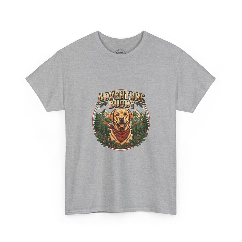 Adventure Buddy Shirt, Labrador Dog T-Shirt, Outdoor Dog Lover Gift, Hiking With Dog Tee, Camping Dog Shirt Bild 3