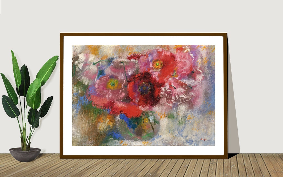 Mohn Auf Graum Grund poppies by Augusto Giacometti Fine Art - Etsy