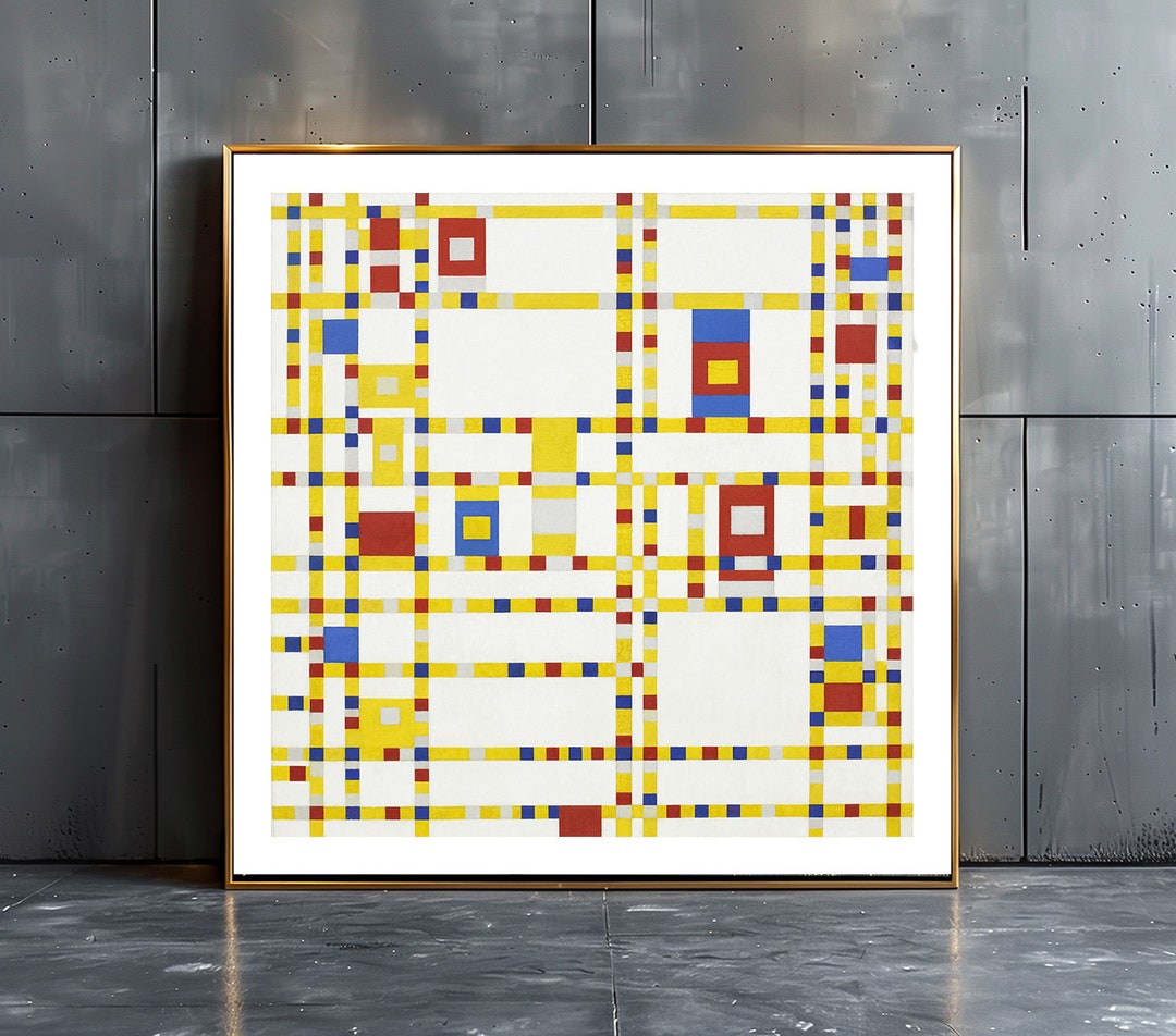 Broadway Boogie Woogie, 1942 by Piet Mondrian, Fine Art