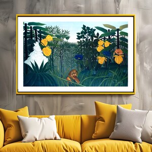 Repast of the Lion by Henri Rousseau Fine Art Print - Landscape Art / Gift Idea / Wall Decor