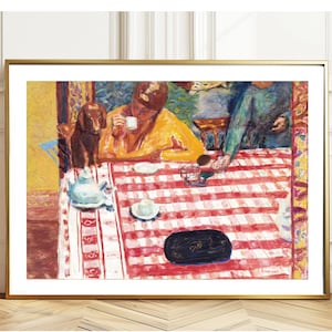 The Coffee Time by Pierre Bonnard Fine Art Print - Food&Drink Painting / Gift Idea / Wall Decor