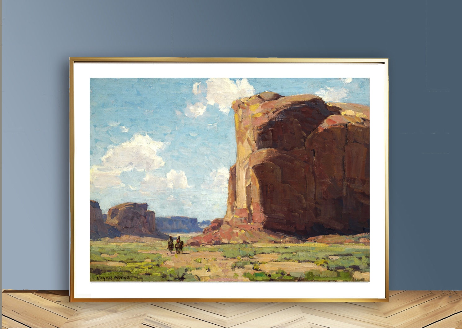 Canyon de Chelly by Edgar Alwin Payne Fine Art Print, Old American Poster, Wild West Artwork, National Monument