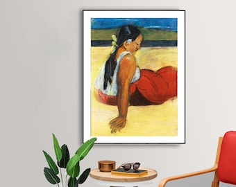 ポール・ゴーギャン：タヒチの風景（1891年） - ジクレー版画 - Etsy 日本