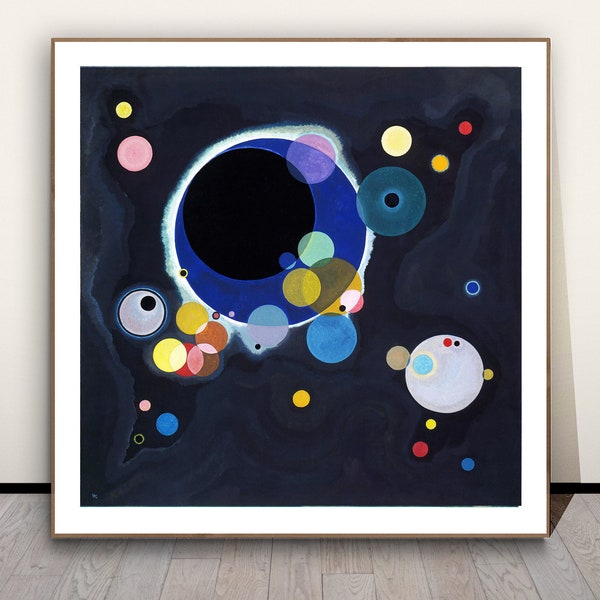 Several Circles by  Wassily Kandinsky Fine Art Print - Abstract Art, Geometric Painting, Modern Fine Art