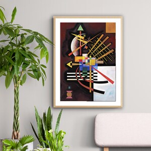 Oben und Links by Wassily Kandinsky Fine Art Print -  Poster Paper or Canvas Print / Gift Idea / Wall Decor