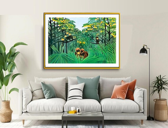 Henri Rousseau Apes in the Orange Grove Fine Art Print - Etsy