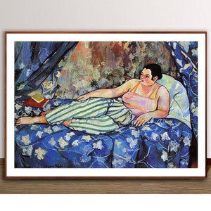 The Blue Room by Suzanne Valadon, Fine Art Print - Figurative Art / Gift Idea / Wall Decor