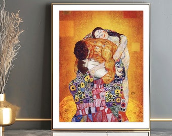 The Family by Gustav Klimt Fine Art Print - Family Love Artwork / Togetherness Gift Idea / Modern Wall Decor