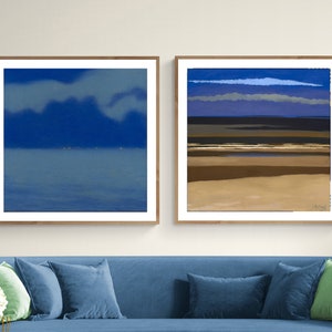 Set of 2 Prints, Leon Spilliaert Collection Marine Nocturne Fine Art Prints - Seascape Painting, Marine Poster / Gift Idea / Wall decor