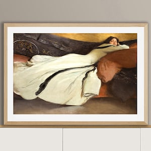 Repose by John White Alexander Fine Art Print - Poster Paper, Canvas Print / Gift Idea / Wall Decor
