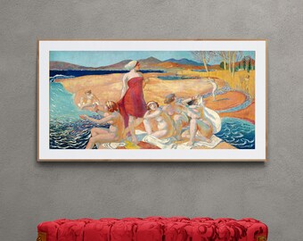 Maurice Denis Print: Le Réveil d'Ulysse, Beach Scene Fine Art Poster