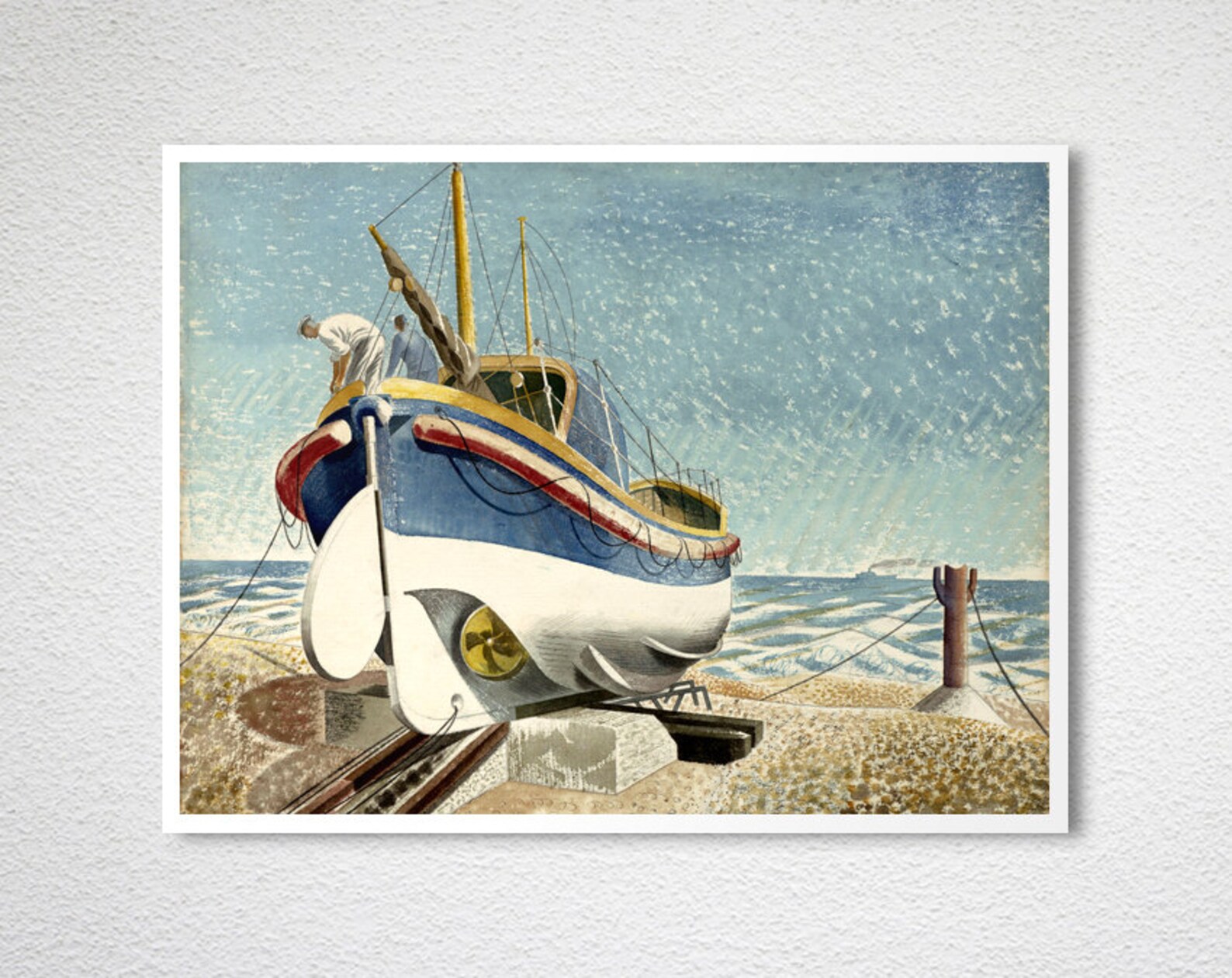 The Lifeboat by Eric Ravilious Fine Art Print Poster Paper | Etsy