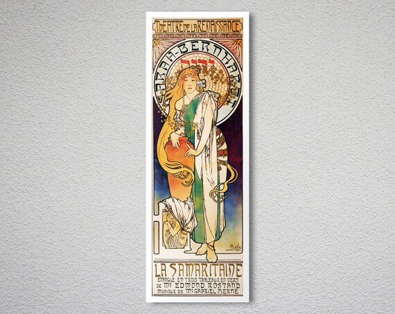 La Samaritaine Sarah Bernhardt By Alphonse Mucha Vintage Etsy