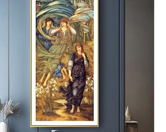 Braut aus dem Libanon Kunstdruck: Edward Burne-Jones Präraffaeliten-Malerei