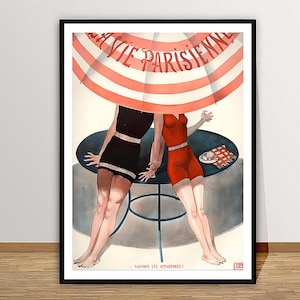 Sauvons Les Apparences, affiche vintage du magazine de mode La Vie Parisienne - Summer Vibes Fashion Print