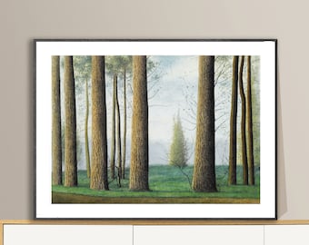 Bomen by Léon Spilliaert Fine Art Print - Botanical Artwork, Landscape Print, Symbolist Style