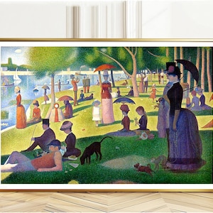 A Sunday Afternoon on the Island of La Grande Jatte (Un Dimanche d’été à l’île de la Grande Jatte) by Georges Seurat Fine Art Print