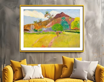 ポール・ゴーギャン：タヒチの風景（1891年） - ジクレー版画 - Etsy 日本
