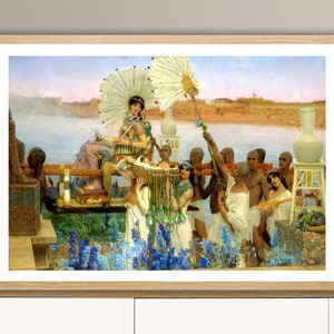 The Finding of Moses  by Sir Lawrence Alma Tadema Fine Art Print - Academic Artwork, Figurative Poster, Religious Wall Décor