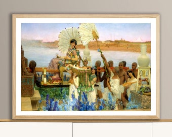 The Finding of Moses  by Sir Lawrence Alma Tadema Fine Art Print - Academic Artwork, Figurative Poster, Religious Wall Décor