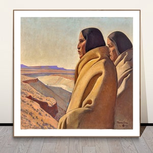 Men of the Red Earth by Maynard Dixon Fine Art Print - Western Art, Figurative Art, Indians Print, Gift Ideas