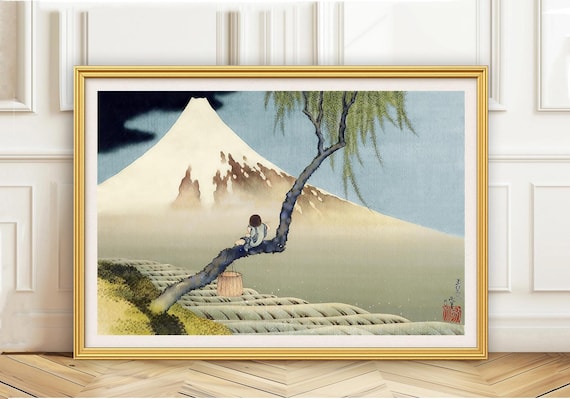 Mount Fuji Art Print: Katsushika Hokusai Ukiyo-e Asian Decor - Etsy