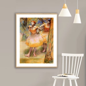 Two Dancers by Edgar Degas Fine Art Print  - Poster Paper or Canvas Print / Gift Idea / Wall Decor
