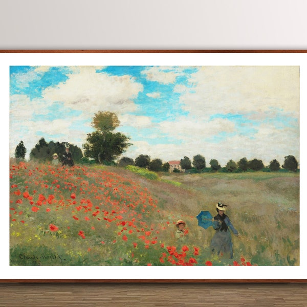 Poppies  by Claude Monet Fine Art Print - Poster Paper or Canvas Print / Gift Idea / Wall Decor