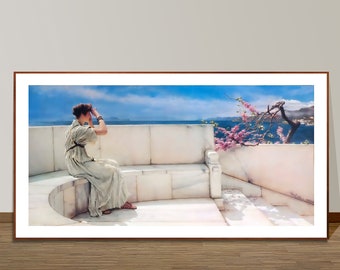 The Expectations by Sir Lawrence Alma Tadema Fine Art Print - Poster Paper or Canvas Print / Gift Idea / Wall Decor