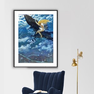 Dream Idyll by Edward Robert Hughes, Fine Art Print, Figurative Poster, Pre-Raphaelite Artwork, Classical Painting, Mythical Wall Art